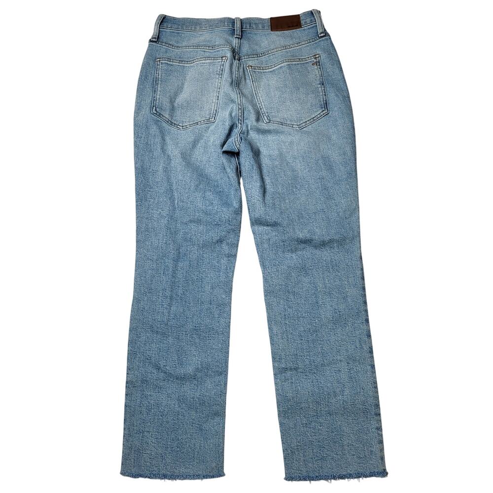 Madewell Petite Perfect Vintage Jeans Worn In Ripped Distressed Raw Hem 26P - Picture 4 of 12